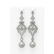 4.57 ctw Diamond & Pearl Earrings 18K White Gold -