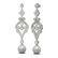 4.57 ctw Diamond & Pearl Earrings 18K White Gold - - 2
