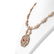 24.87 ctw Ruby & Diamond Necklace 18K Rose Gold - - 2