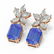 12.69 ctw Tanzanite & Diamond Earrings 18K Rose Gold - - 3