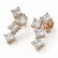4 ctw Princess Diamond Earrings 18K Rose Gold -