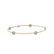 1.65 ctw Pear Cut Diamond Station Bracelet 18K Rose