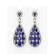 27.47 ctw Sapphire & Diamond Earrings 18K Yellow Gold -