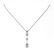 1.16 ctw Pear Cut Diamond Designer Necklace 18K White - 2