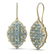 11.38 ctw Aquamarine & Diamond Earrings 18K Yellow Gold - 2