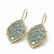 11.38 ctw Aquamarine & Diamond Earrings 18K Yellow Gold - 3