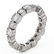 3.51 ctw Diamond Designer Eternity Ring 18K White Gold - 2