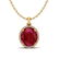 12 CTW Ruby & Micro Pave VS/SI Diamond Certified Halo