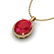 12 CTW Ruby & Micro Pave VS/SI Diamond Certified Halo - 2