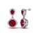 7 CTW Ruby & Micro Pave VS/SI Diamond Certified - 2