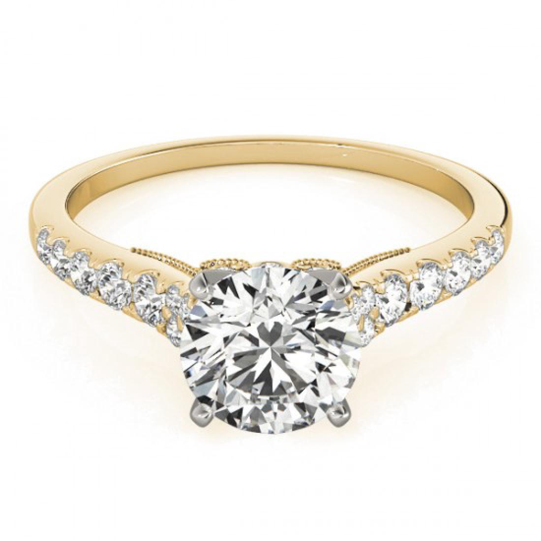 0.75 CTW Certified VS/SI Diamond Solitaire Ring 14K: REF-75W5F - 901895 ---- 0.75 CTW Certified VS/SI Diamond Solitaire Ring 14K Yellow Gold ---- Luxury Designer Brand Ring Appraised at $3,750 Certificate Number US25342 14k Yellow gold, Ring Size is 7, 