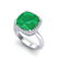 6 CTW Emerald And Micro Pave Halo VS/SI Diamond Ring - 2