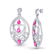 7 CTW Sapphire Pink & Micro Pave VS/SI Diamond Heart - 2