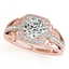 1.3 CTW Certified VS/SI Diamond Solitaire Halo Ring 14K - 2