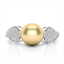 0.27 CTW Micro Pave VS/SI Diamond & Golden Pearl