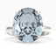 9 CTW Sky Blue Topaz Designer Solitaire Engagement Ring