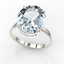 9 CTW Sky Blue Topaz Designer Solitaire Engagement Ring - 2
