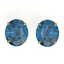 18 CTW London Blue Topaz Designer Solitaire Stud