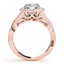1.5 CTW Certified VS/SI Diamond Solitaire Halo Ring 14K - 2