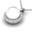 0.25 CTW Micro Halo VS/SI Diamond & White Pearl