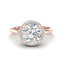 2 CTW Micro Pave VS/SI Diamond Ring Designer Halo 14K