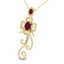5.85 CTW Ruby & Micro Pave Designer VS/SI Diamond - 2