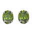 6 CTW Green Tourmaline Designer Solitaire Stud Earrings