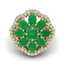 4 CTW Emerald & VS/SI Diamond Cluster Designer Halo - 2