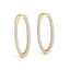3.65 CTW Diamond VS/SI Certified 40 Mm Hoop Earrings - 2