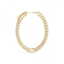 3.65 CTW Diamond VS/SI Certified 40 Mm Hoop Earrings - 3