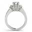 1.35 CTW Certified VS/SI Diamond Solitaire Halo Ring