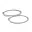 5.25 CTW Diamond VS/SI Certified 45 Mm Hoop Earrings