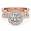 1.51 CTW Certified VS/SI Diamond Solitaire Halo Ring
