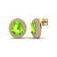 9 CTW Peridot & Micro Pave VS/SI Diamond Earrings 18K - 2