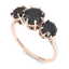 2 CTW Black Diamond Ring 14K Rose Gold - 2