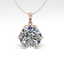 1 CTW Certified VS/SI Diamond Art Deco Necklace 14K - 2