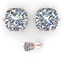 1.0 CTW VS/SI Cut Cushion Diamond Stud Art Deco - 2