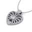 3 CTW Micro Pave VS/SI Diamond Heart Necklace 14K White - 2