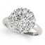 1.38 CTW Certified VS/SI Diamond Solitaire Halo Ring
