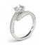 2 CTW Certified VS/SI Diamond Bypass Solitaire Ring 14K - 3
