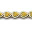 23 CTW Citrine & Micro Pave Bracelet Heart Halo 14K