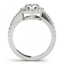 0.76 CTW Certified VS/SI Diamond Solitaire Halo Ring - 2