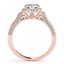 1.5 CTW Certified VS/SI Diamond Solitaire Halo Ring 14K