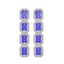 11.93 CTW Tanzanite & Diamond Halo Earrings 10K White