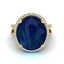 12 CTW Sapphire & Micro Pave VS/SI Diamond Halo Ring