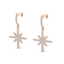 0.75 CTW Micro Pave VS/SI Diamond Earrings 14K Rose