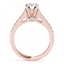 1 CTW Certified VS/SI Diamond Solitaire Ring 14K Rose - 2