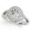 1.9 CTW Certified VS/SI Diamond Solitaire Halo Ring 14K