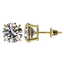 3 CTW Certified H-SI/I Quality Diamond Solitaire Stud - 2