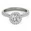 1.4 CTW Certified VS/SI Diamond Solitaire Halo Ring 14K